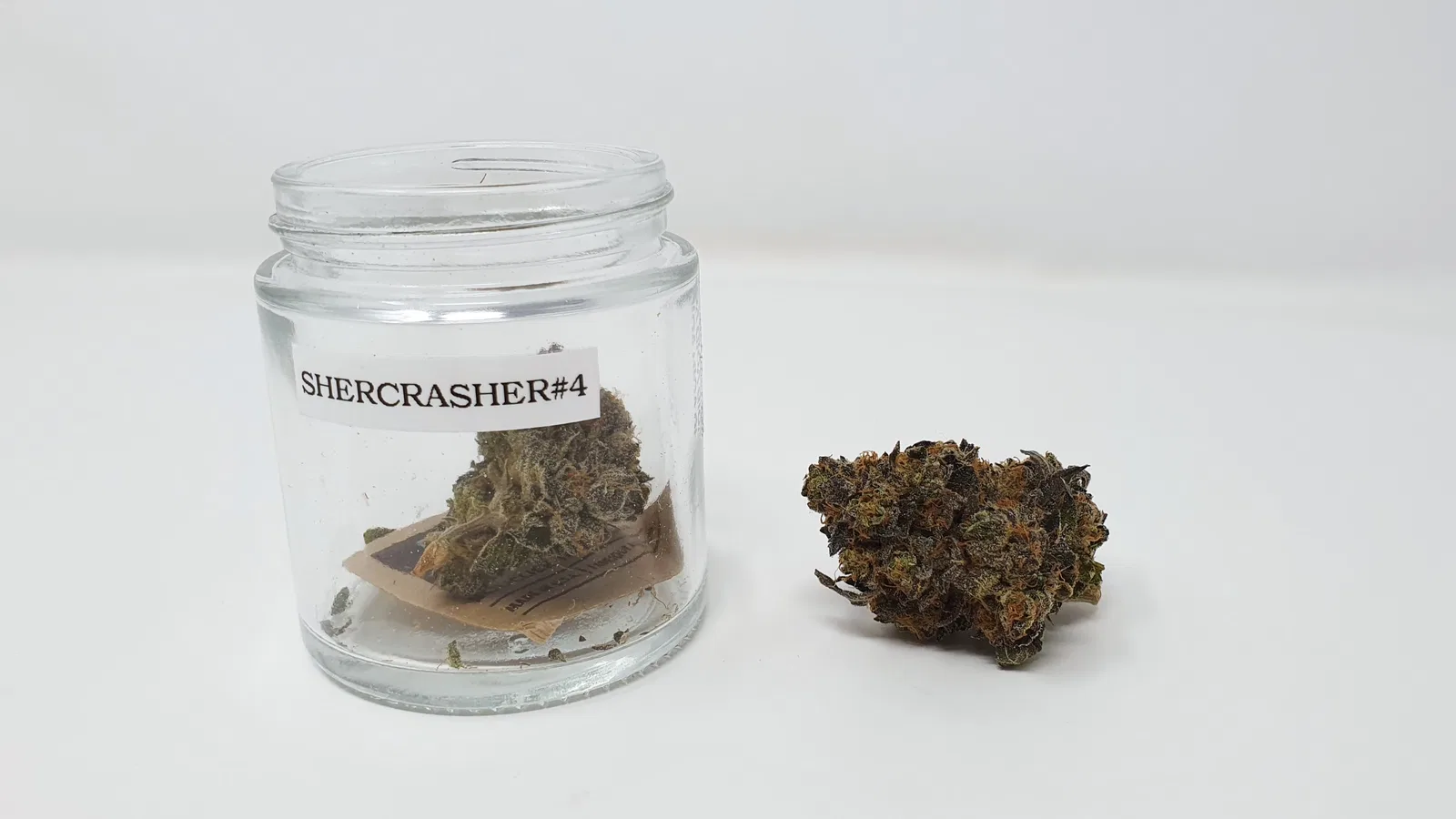 Sherb Crasher cannabis flower from the original UK review archive.
