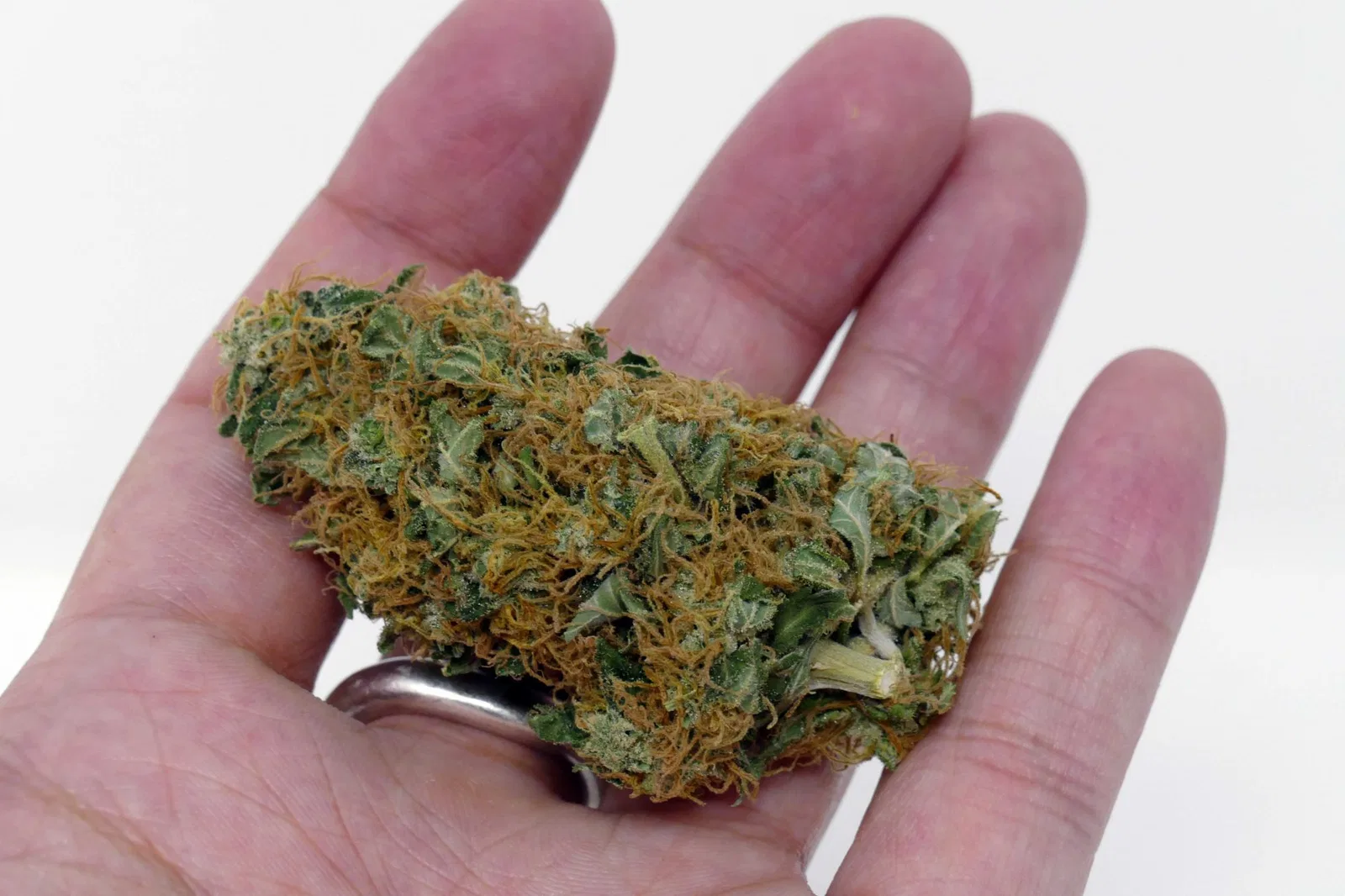 White Widow cannabis flower from the original UK review archive.